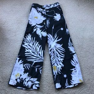 H&M wide-leg, floral pants